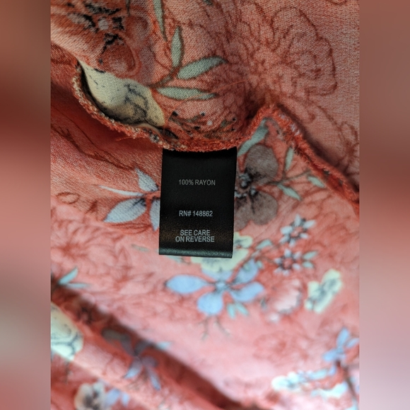 Torrid Crepe Tie Front Floral Kimono - Picture 6 of 9